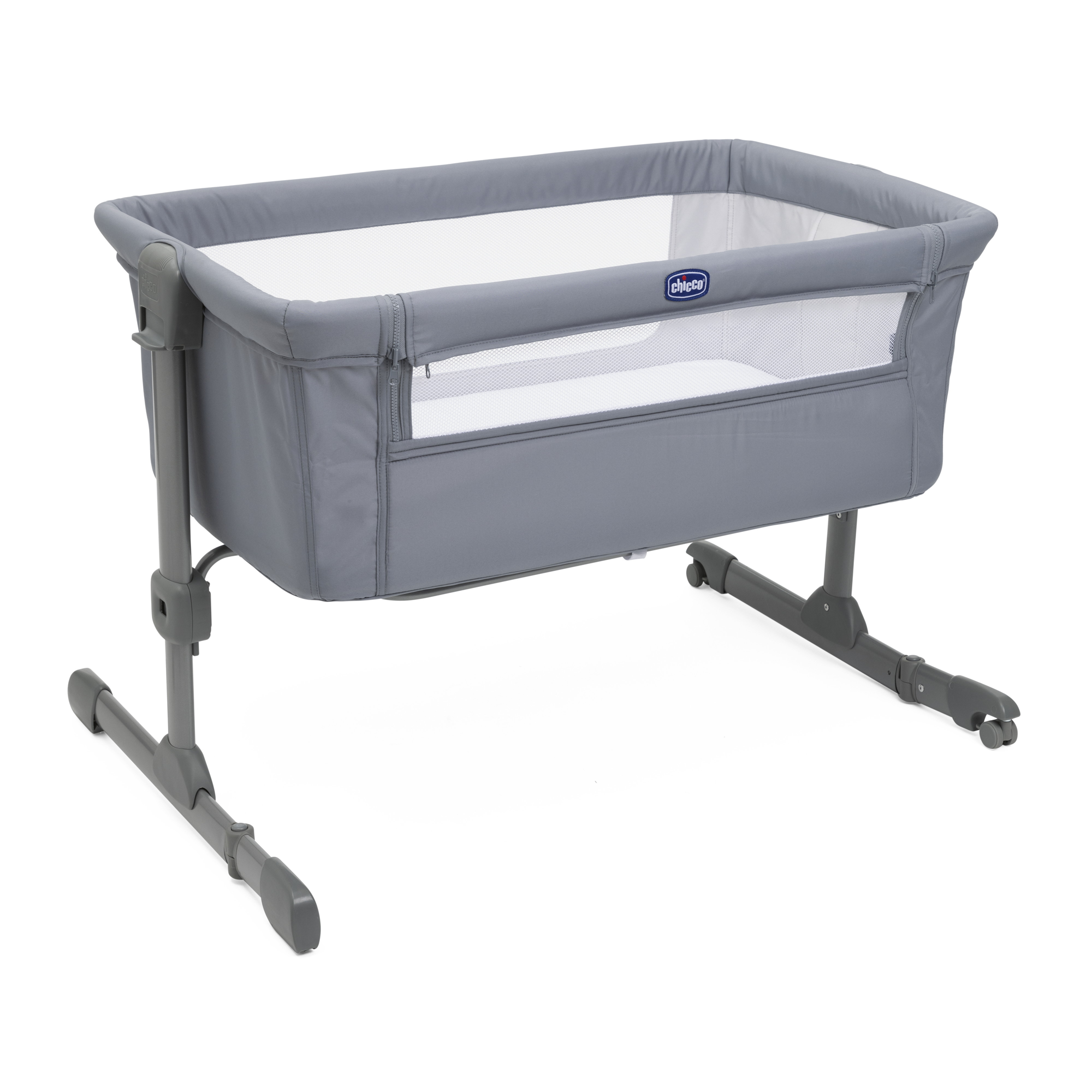 Детская кроватка Chicco Next2Me Essential c рождения до 6 месяцев Stone Re_Lux, без маятника (серый) - фото 19