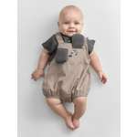 Полукомбинезон и футболка Happy Baby