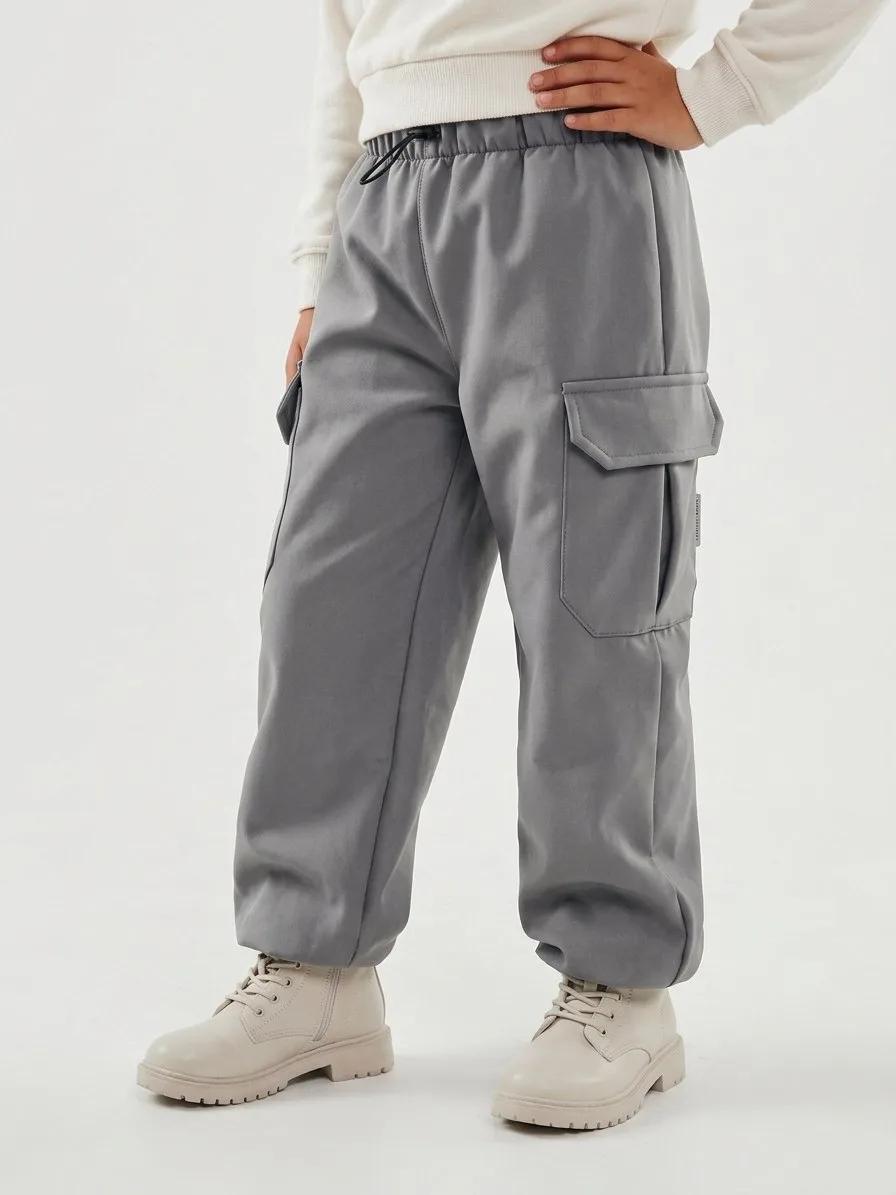 Брюки Little Kiddy jogger_softshelll_серые - фото 1