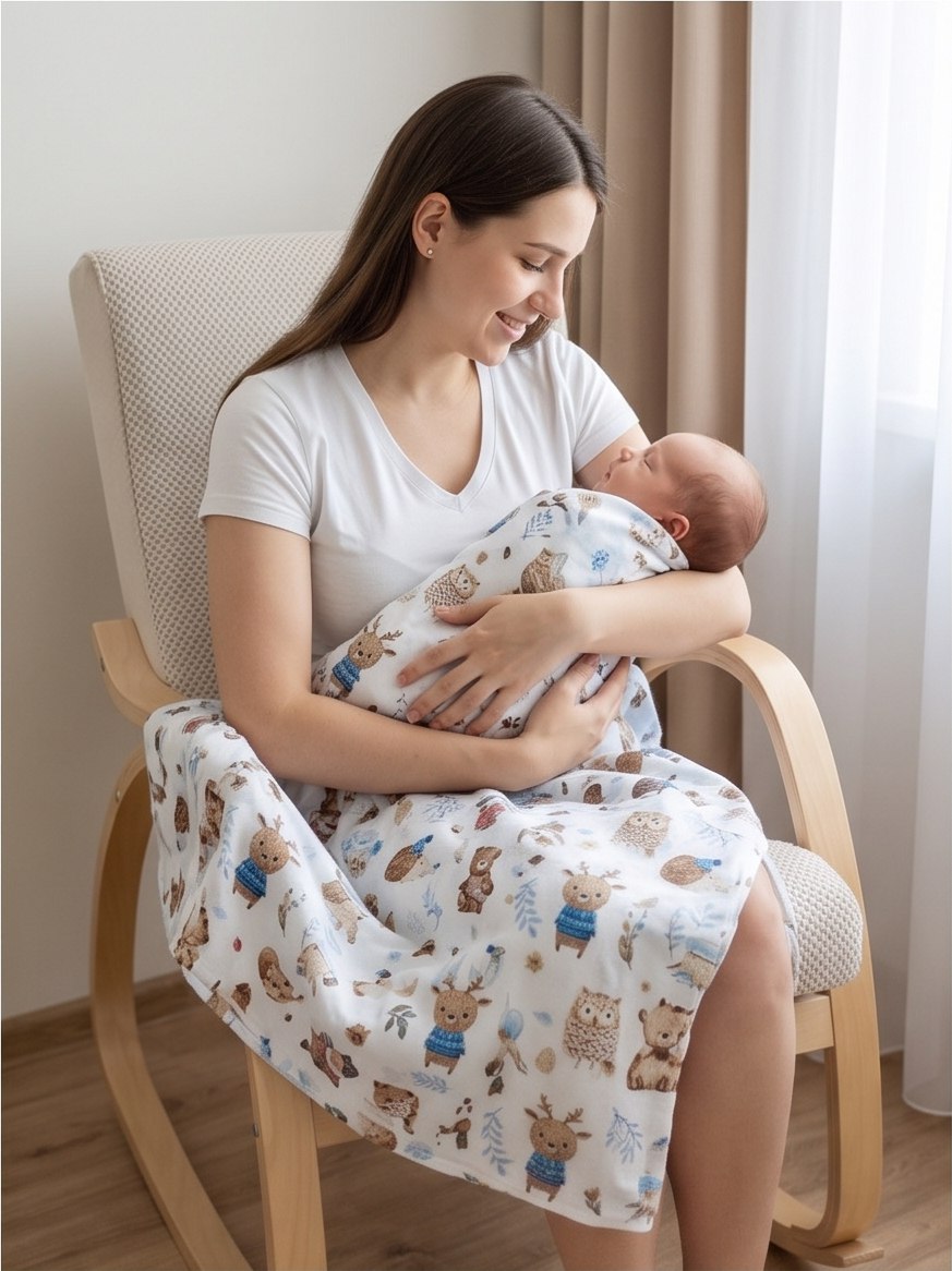 Пелёнка LISa baby store ситец 90х110 см 4 шт. - фото 3