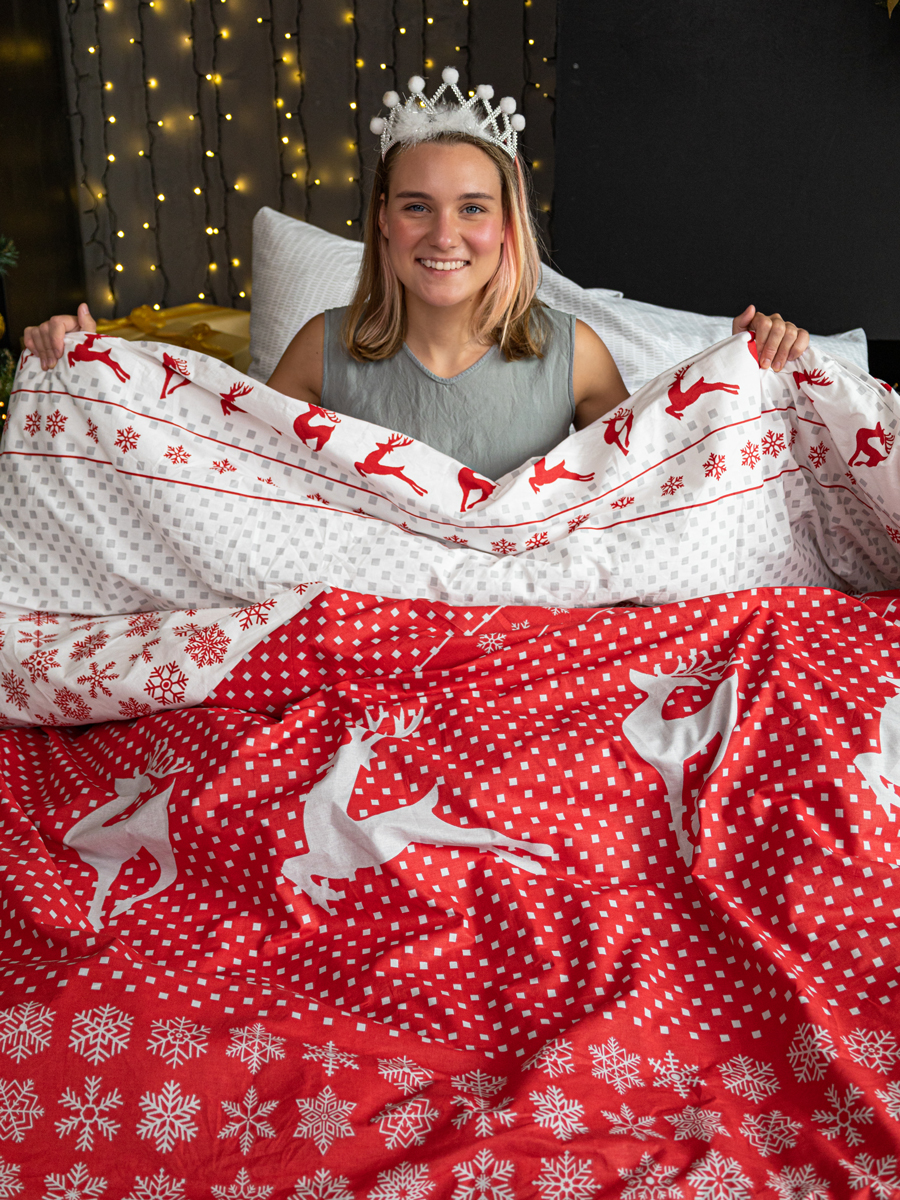 Комплект постельного белья BRAVO Christmas полутораспальный 4 предм. - фото 8