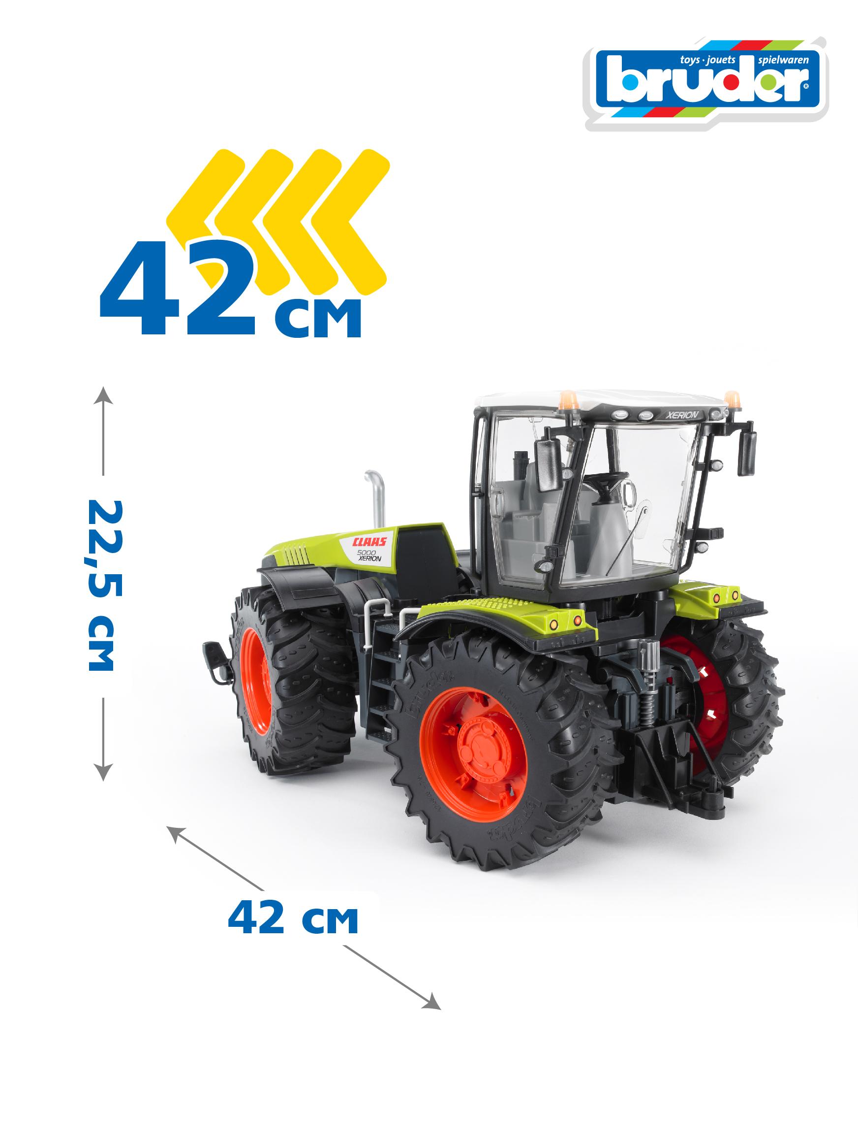 Трактор Bruder Claas С вращающейся кабиной 03-015 - фото 2