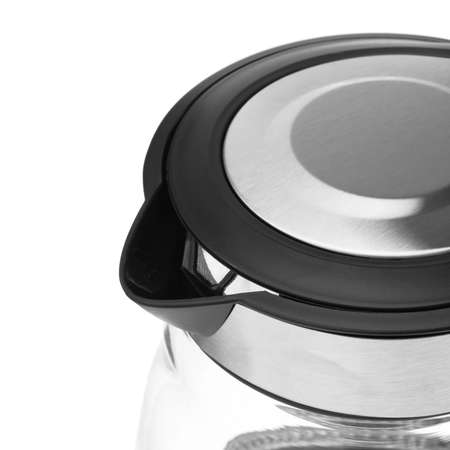 Чайник Energy электрический E-282 стекло 1.7 л 2200 Вт серебристый