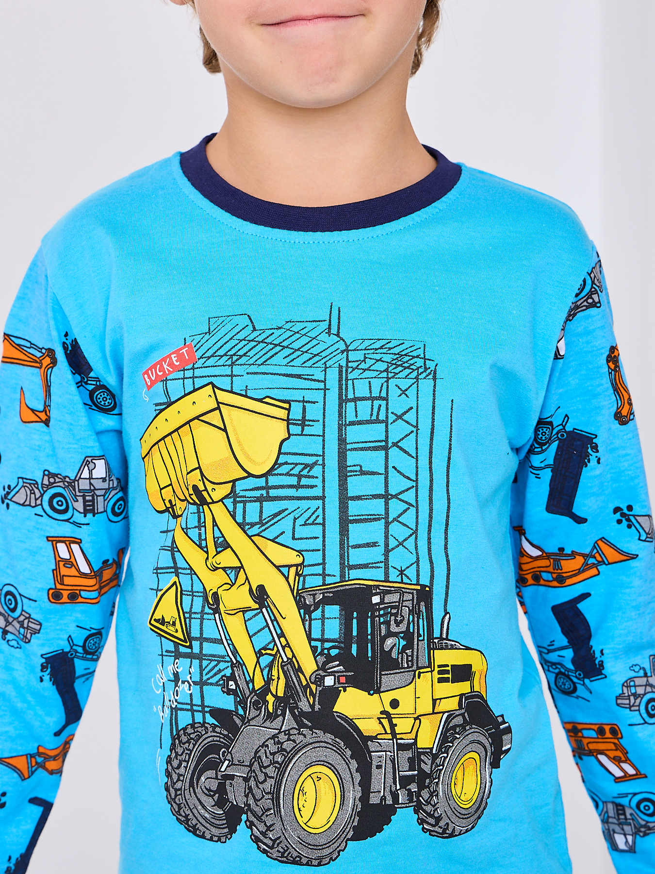 Лонгслив и штанишки Mil Art kids 1902201529SUIT-SLEEP-BOY-BLUE - фото 10