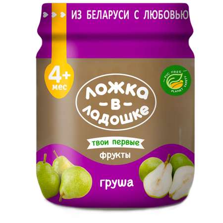 Пюре Ложка в ладошке из груш 100г с 4 месяцев