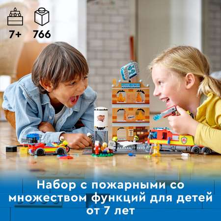 Конструктор LEGO City Fire Пожарная команда блочный