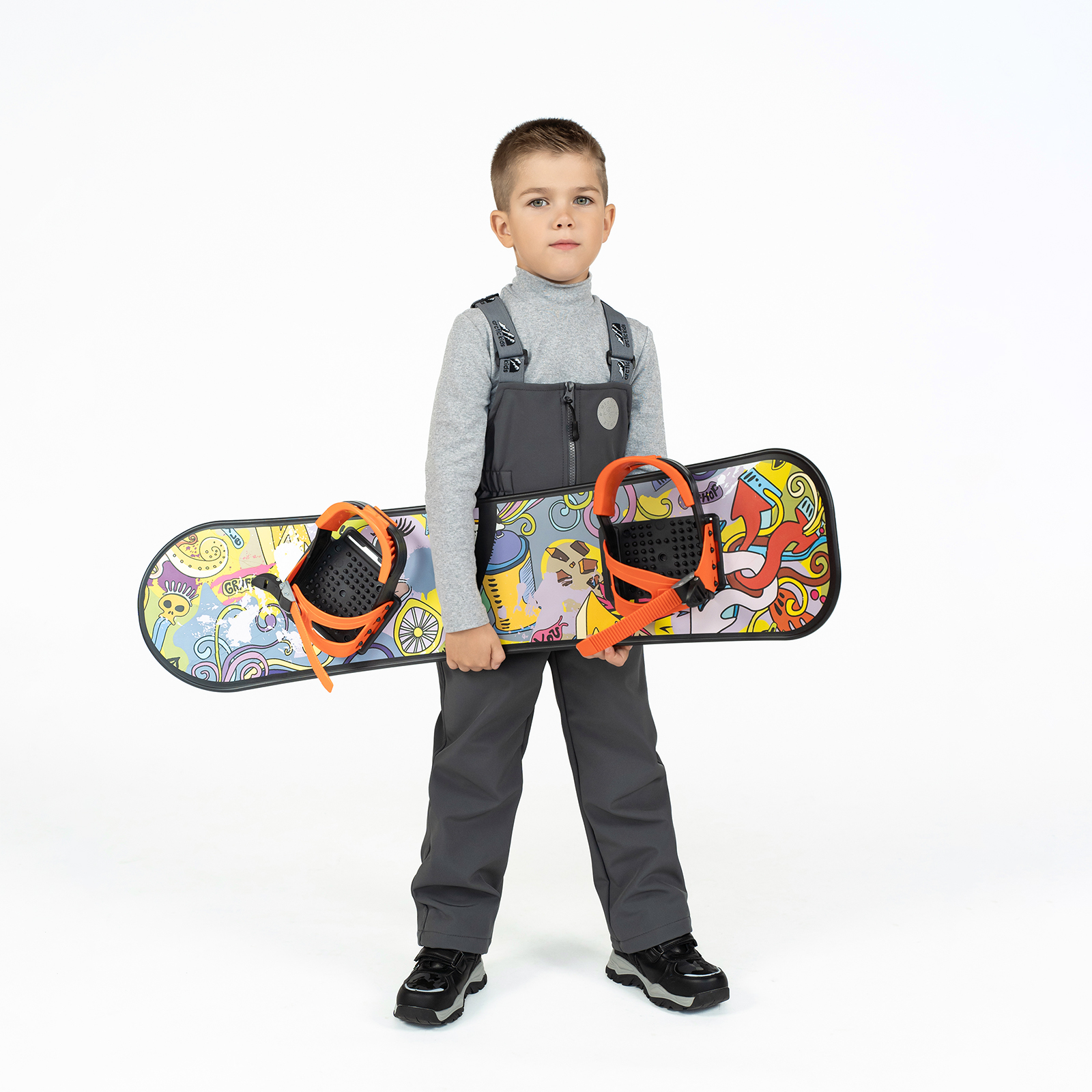 Полукомбинезон Arctic kids 60-021 серый - фото 16