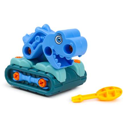 Конструктор BabyGo Дино Экскаватор сборная игровая модель