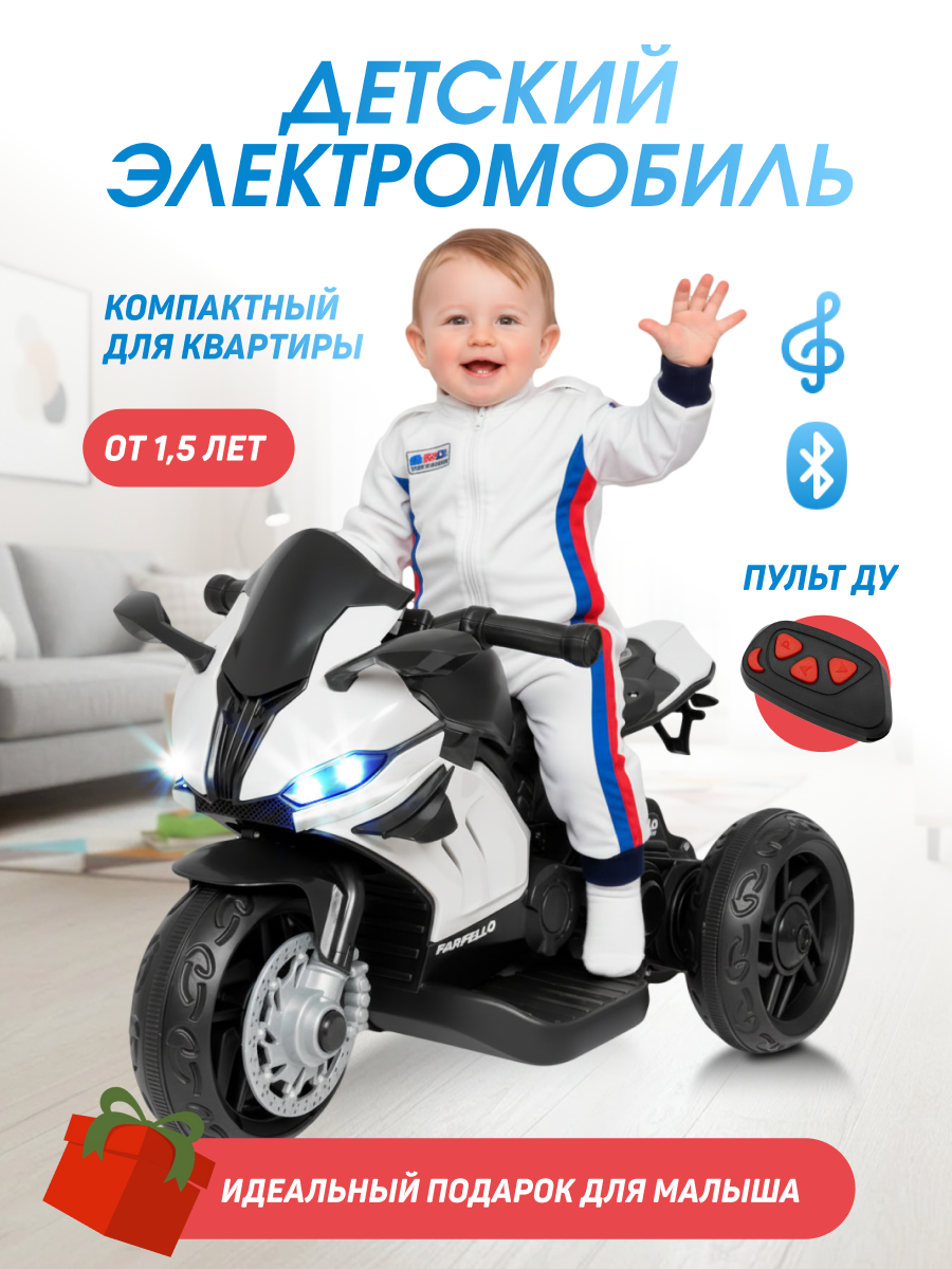 Электромотоцикл Farfello TR675 С пультом ДУ - фото 1