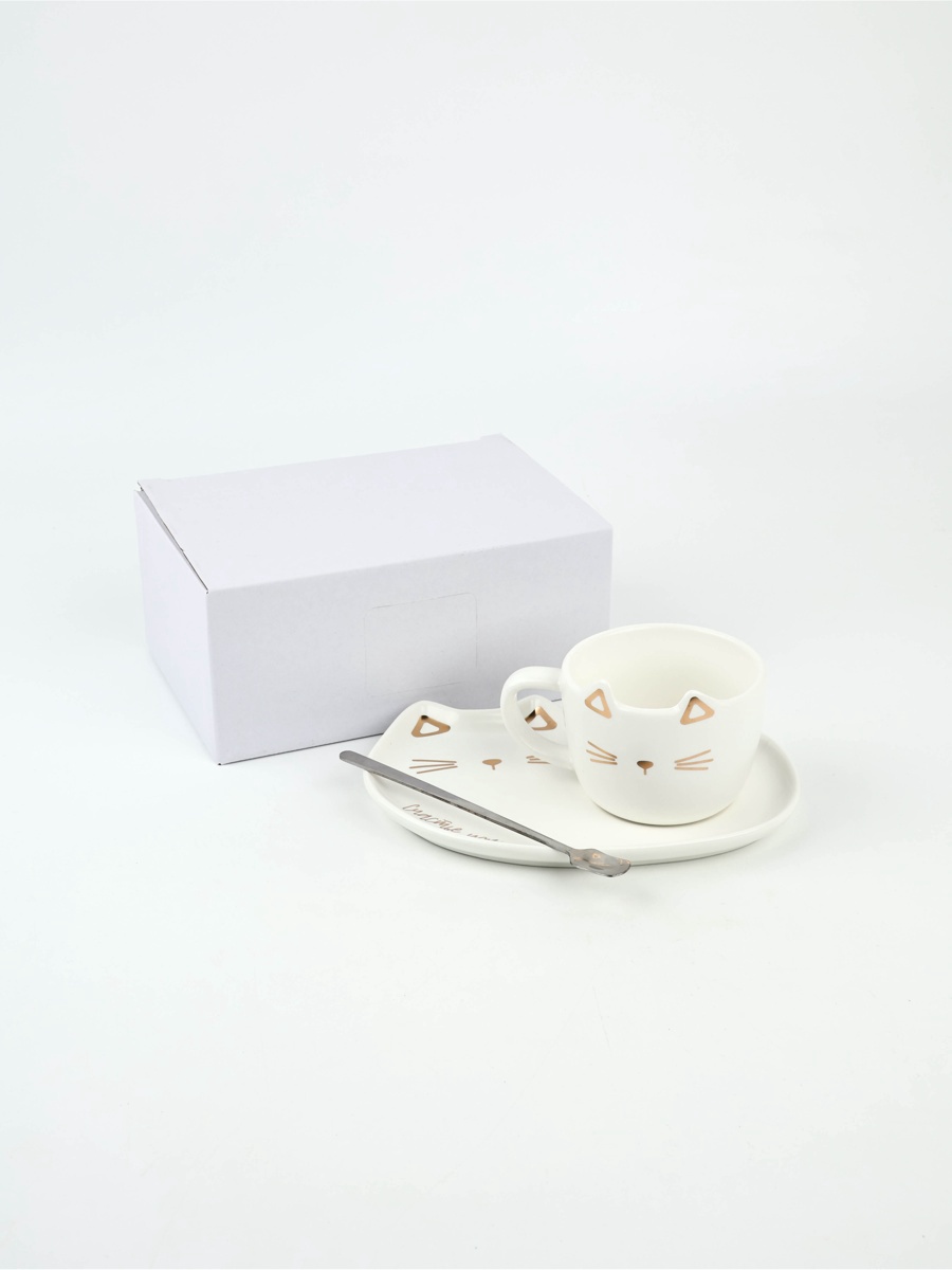 Набор Дорого внимание Счастье уже здесь кружка 200 мл блюдечко - фото 10