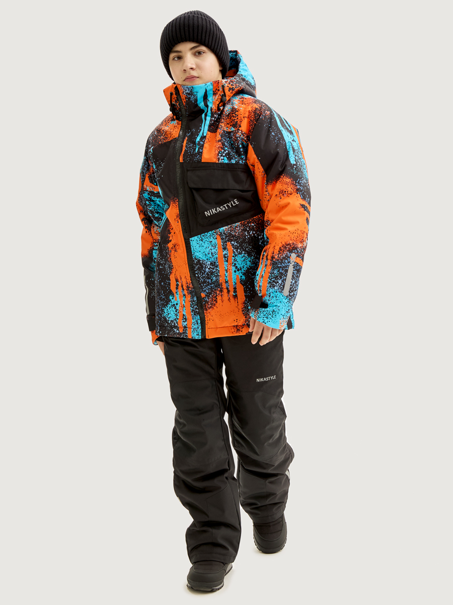 Костюм NIKASTYLE 7з1925 оранж/черный - фото 4