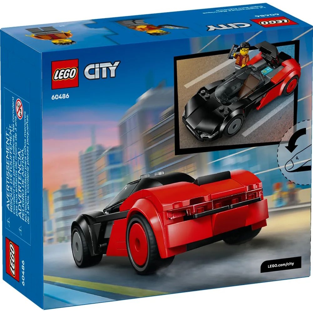 Конструктор LEGO City Электромобиль-суперкар 109 дет. - фото 7