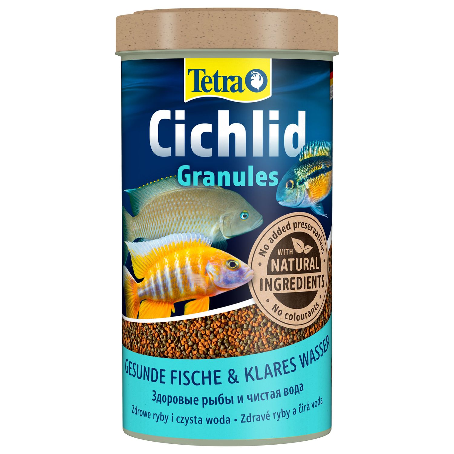 Корм дял рыб Tetra Cichlid Granules всех видов цихлид в гранулах 500мл - фото 1