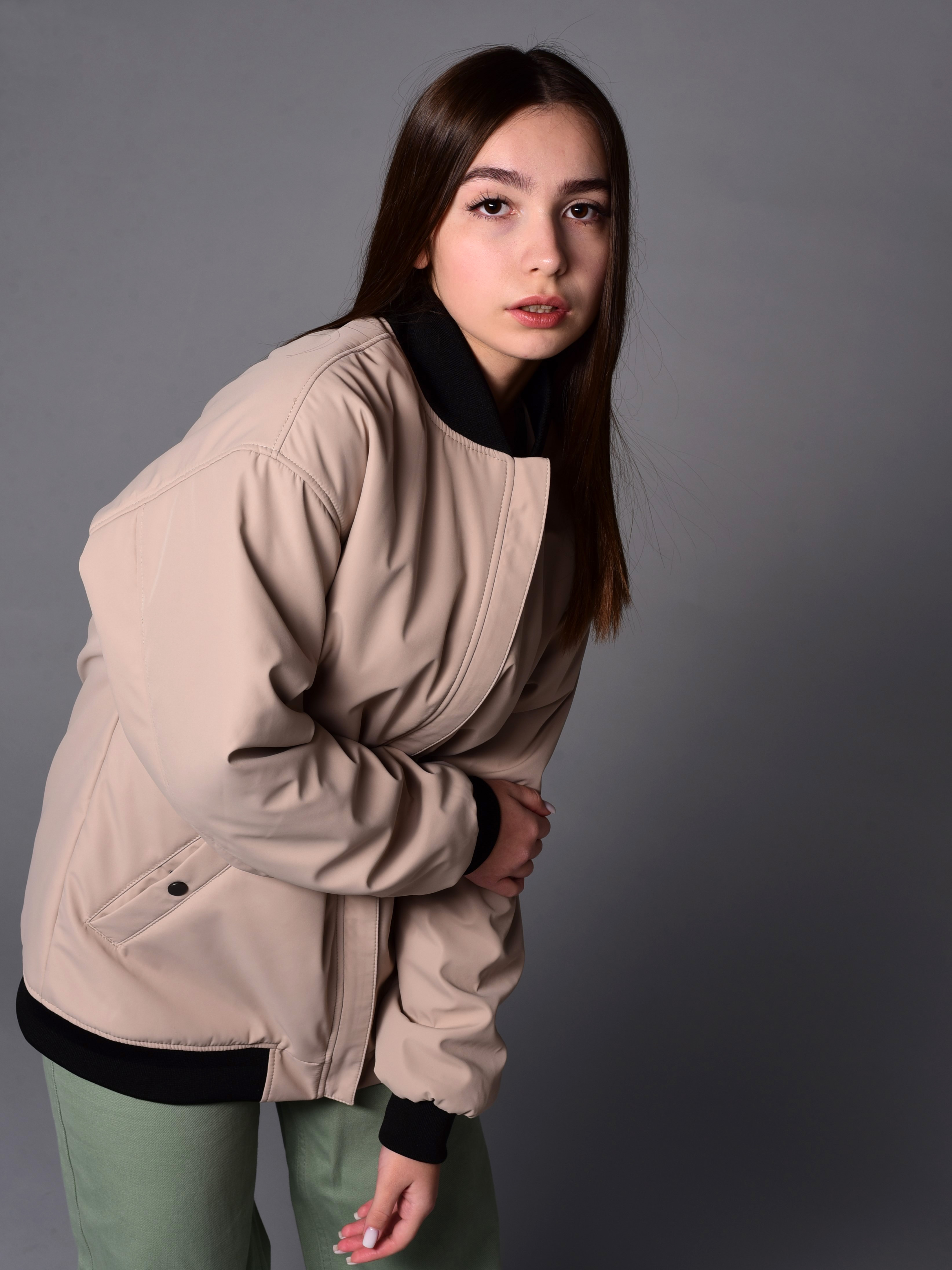 Бомбер Аврора 1043-Д/бежевый - фото 6