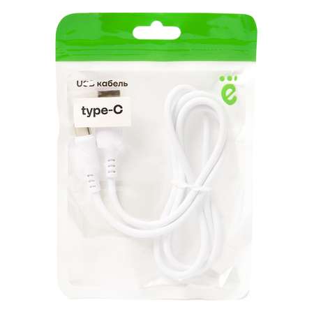 USB кабель ё type-C 1м Белый
