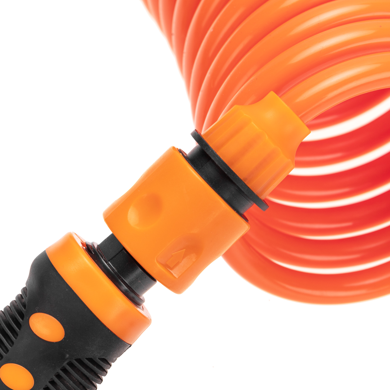 Шланг спиральный, 15м х 8мм, пистолет-распылитель, 2 коннектора, адаптер - фото 15