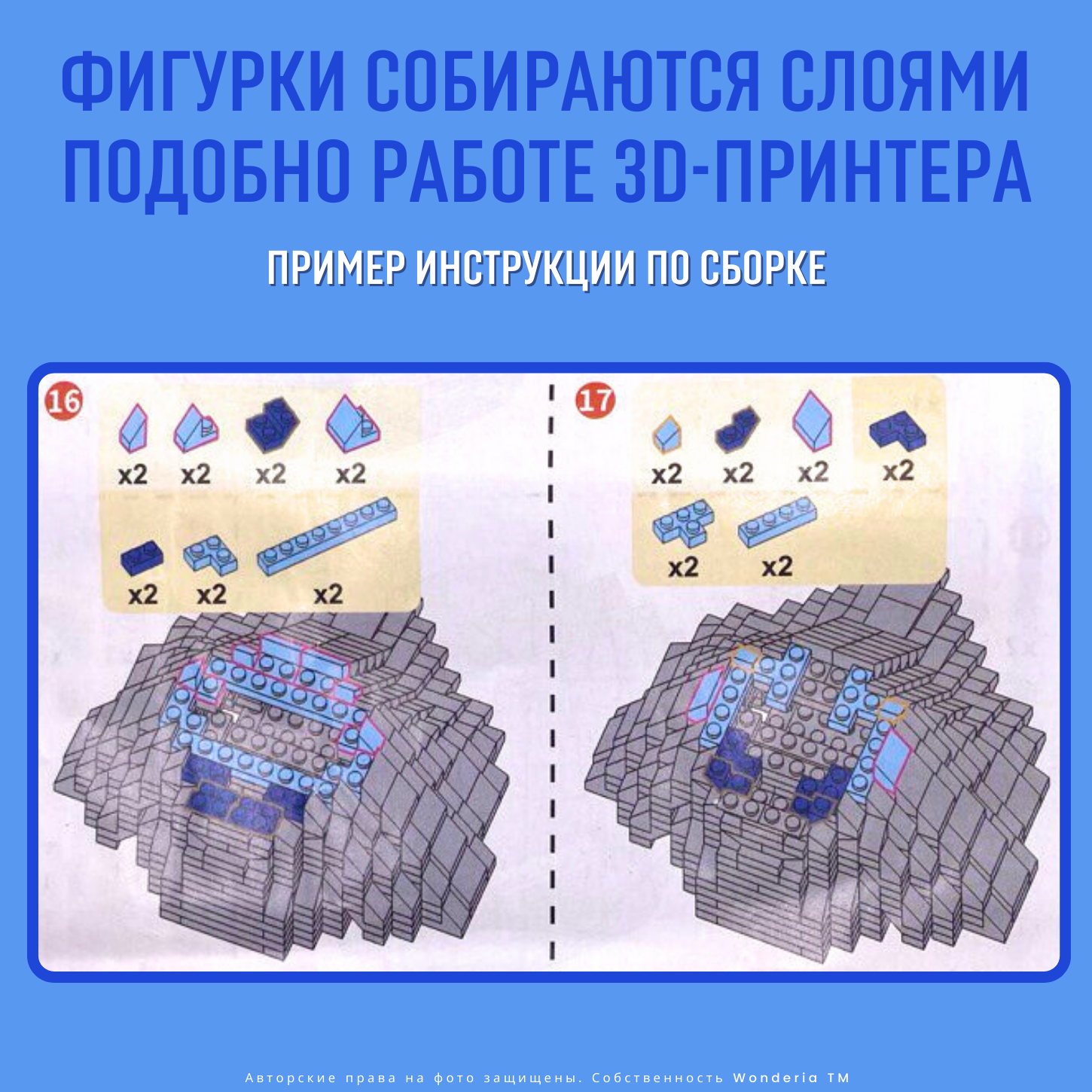 Конструктор Wonderia Эльза из мини-блоков 1174 дет. - фото 7