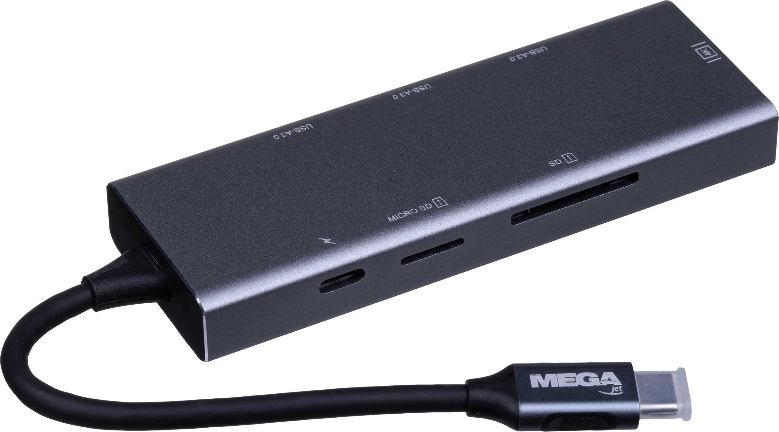 Разветвитель USB HS002 USBх3/HDMIх1/microSDx1/TFcardx1/Серый - фото 3