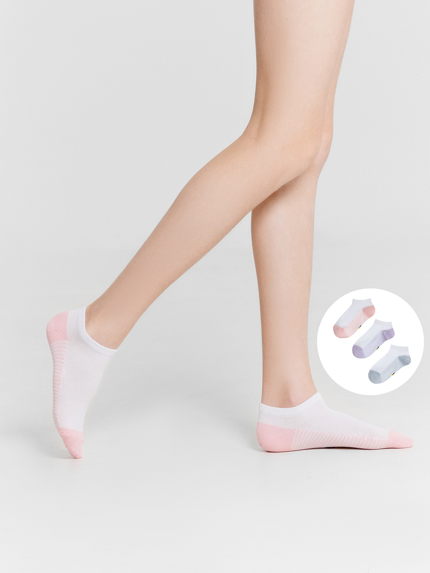 Носки 3 пары Mark Formelle (Марк Формэль) 406A-3176/белый/розовый/св.лаванда/облако/ - фото 1