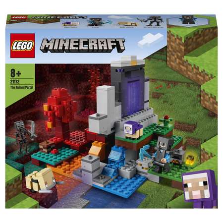 Конструктор LEGO Minecraft Разрушенный портал блочный