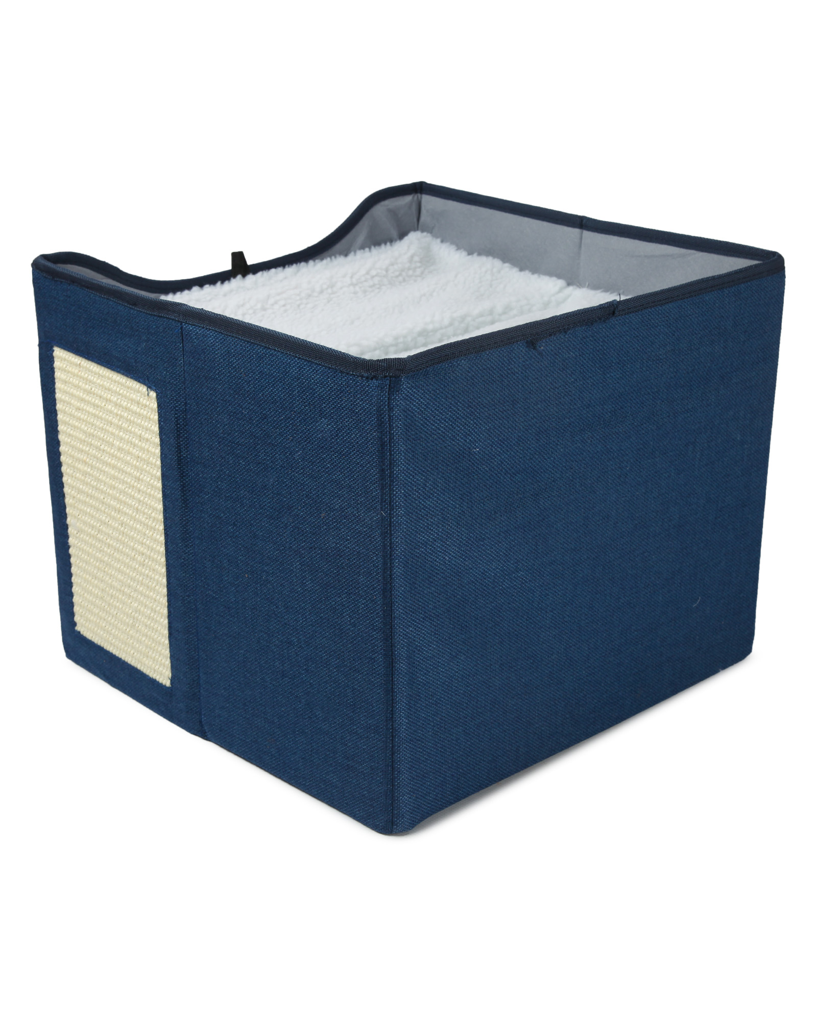 Когтеточка для кошек Barbaks Домик-будка сизаль с игрушкой 42*42*35см - фото 5