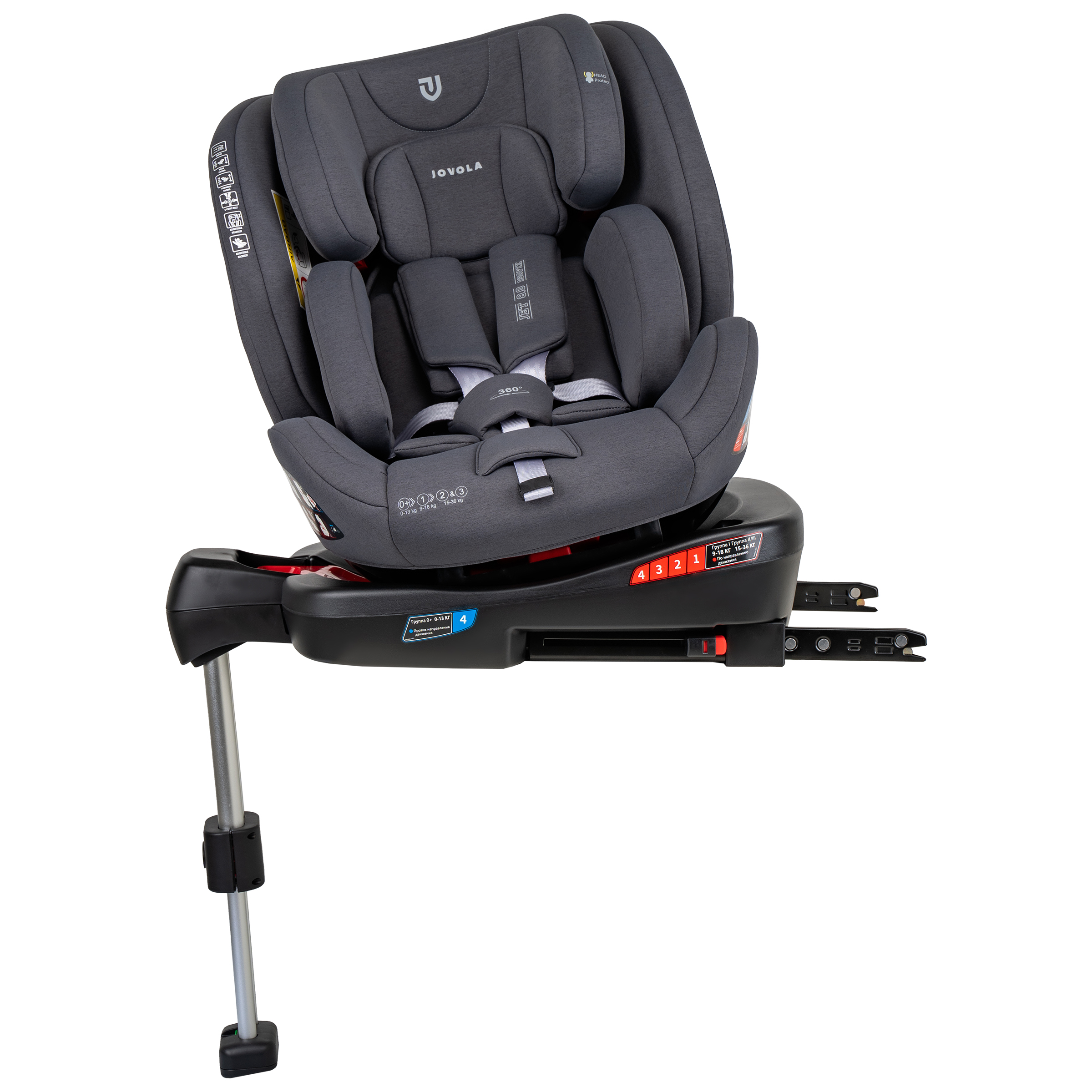Автокресло JOVOLA Jet Isofix 0+/1/2/3 (0-36 кг) - фото 15