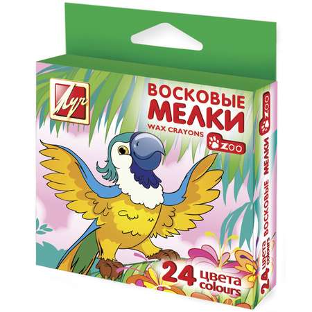 Восковые мелки Луч 24 шт.