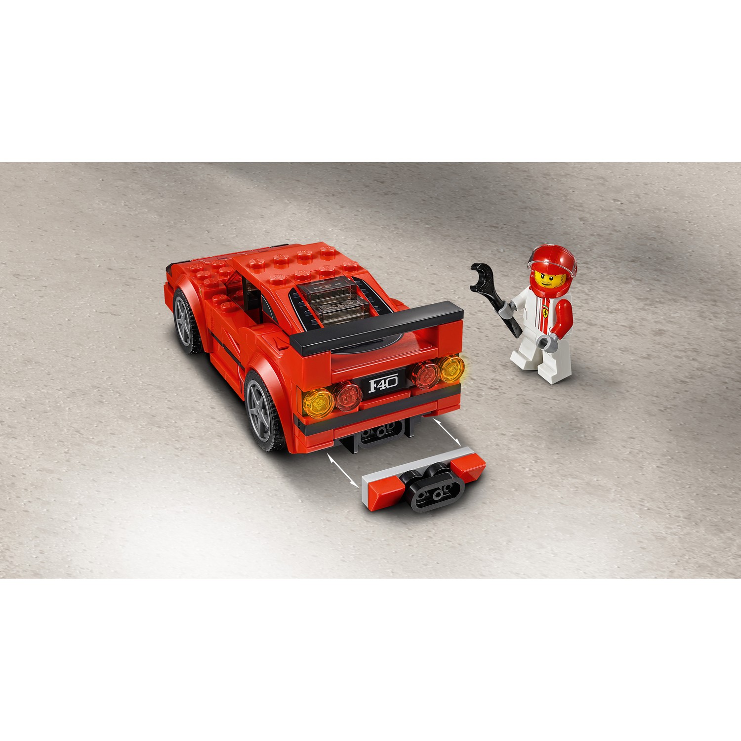 Конструктор LEGO Speed Champions Ferrari F40 Competizione блочный - фото 7