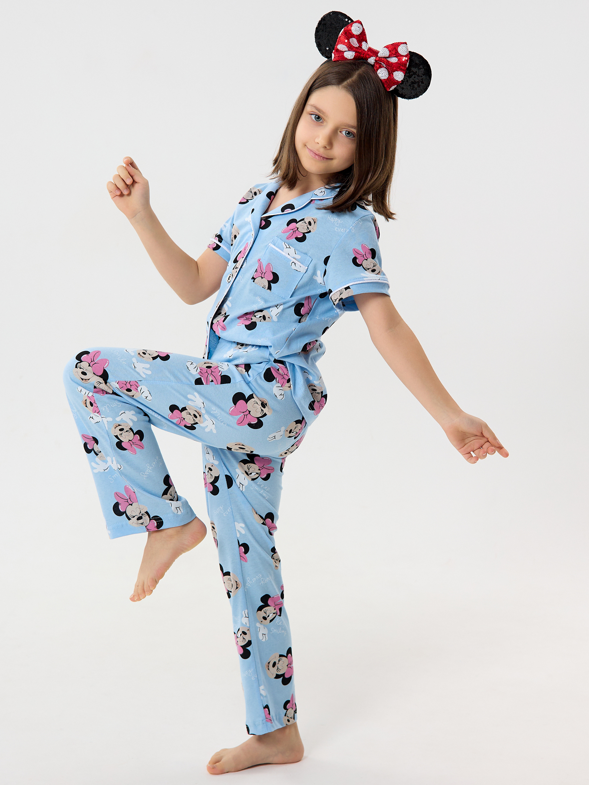 Пижама YAXX 004--Пижама микки/голубой - фото 3