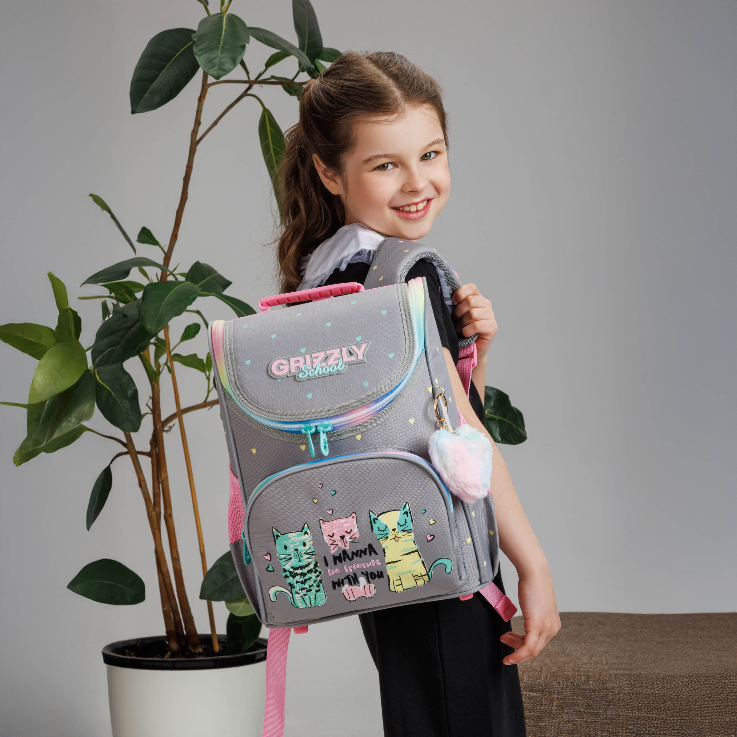 Ранец Grizzly для девочки - фото 6