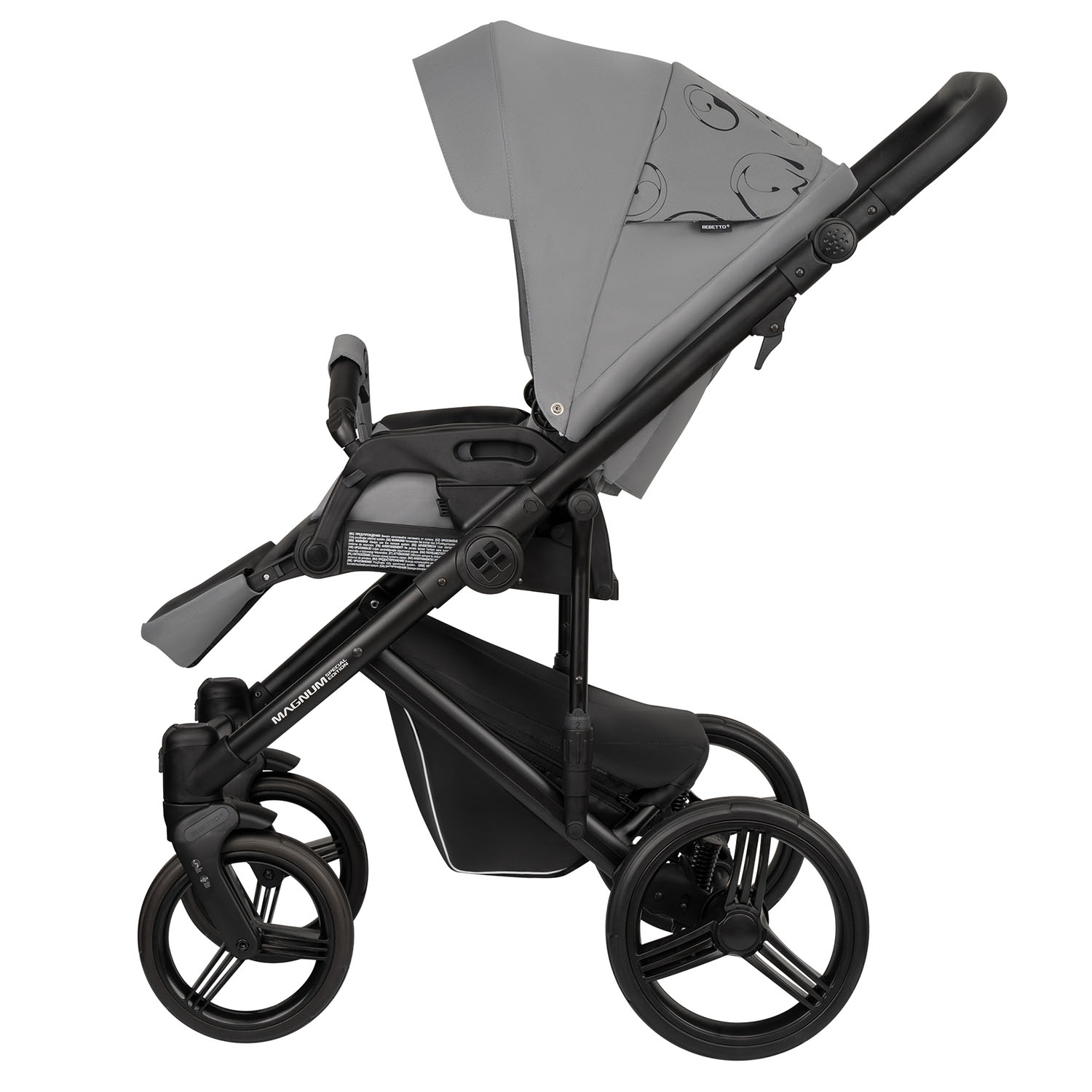 Коляска 2в1 Bebetto Magnum Light SE серый - фото 10