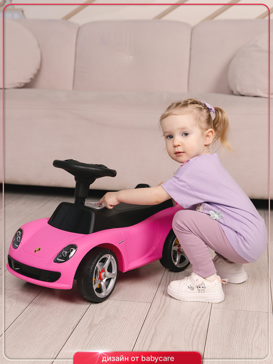 Каталка BabyCare Порш розовый - фото 16