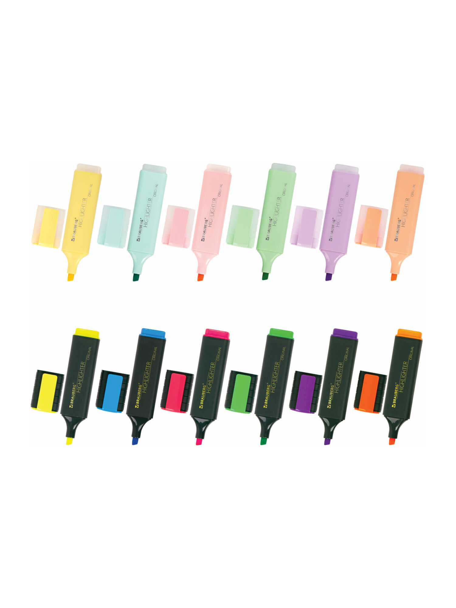 Текстовыделители Brauberg 12 шт. - фото 9