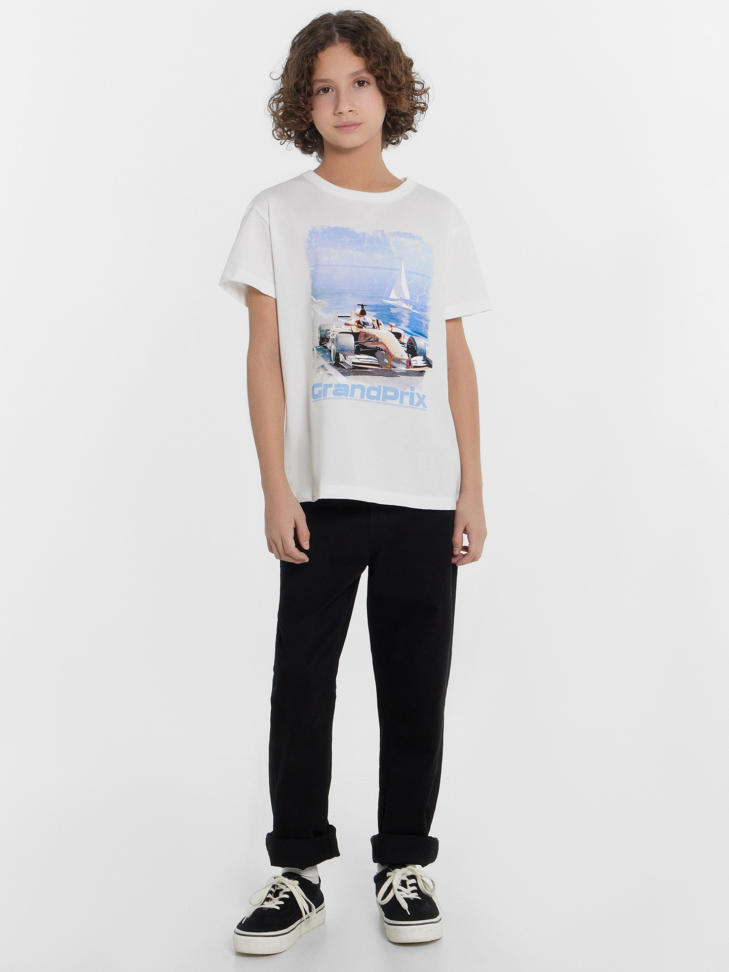 Футболка Mark Formelle (Марк Формэль) 113453/белый +печать - фото 5