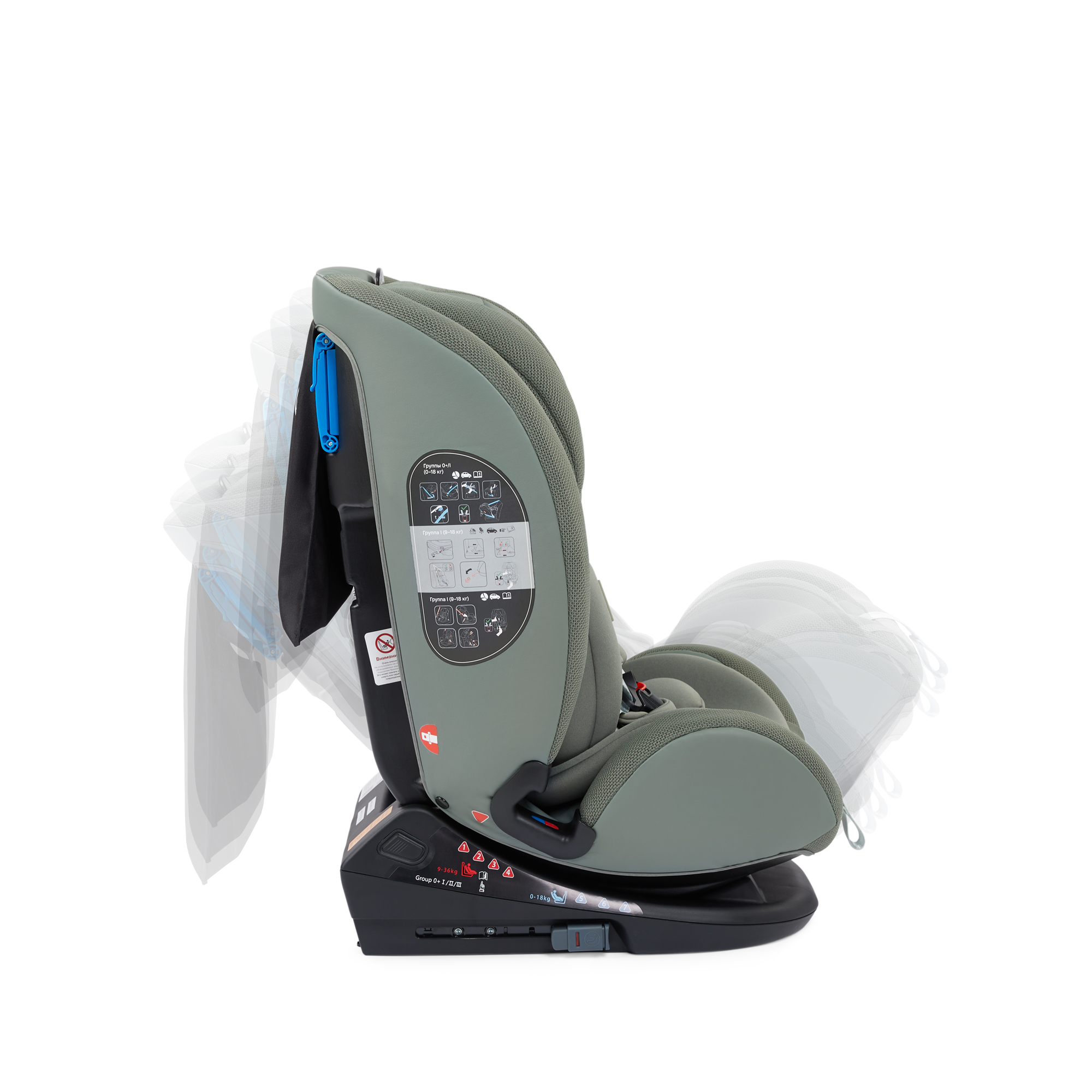 Автокресло Happy Baby Orex Isofix 0+/1/2/3 (0-36 кг) - фото 20