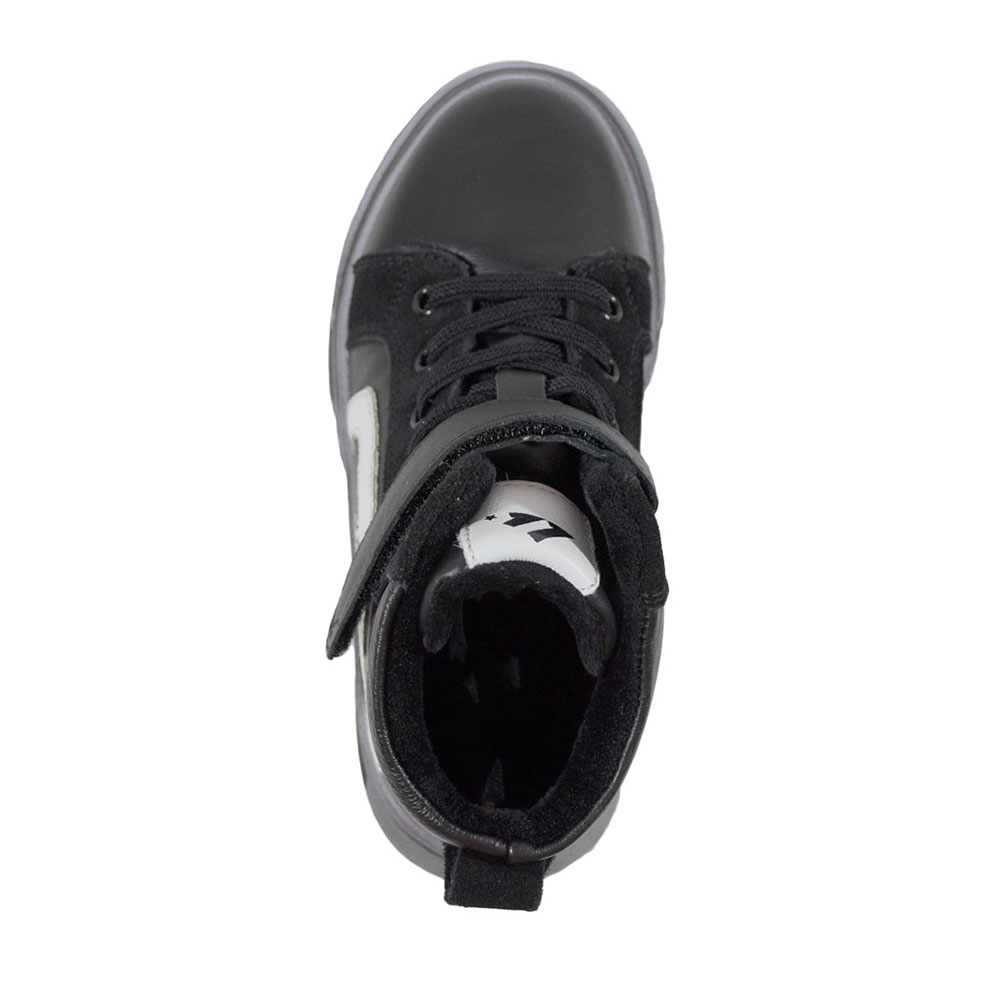 Кеды высокие Europen F-10401-СВ EUROPEN Кеды высокие,черно-белый - фото 3