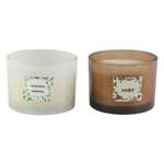 Свеча ё 3 фитиля в ассортименте