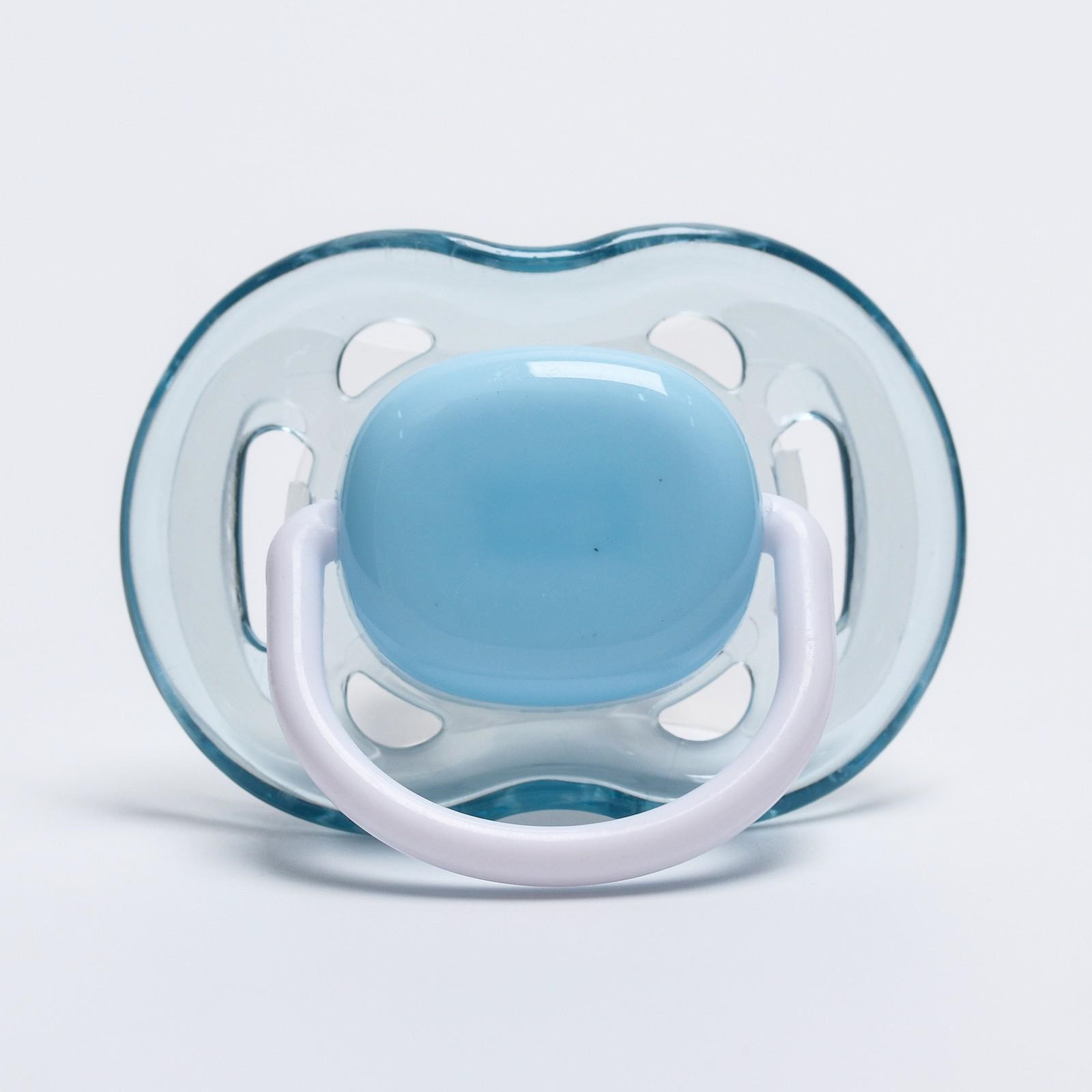 Пустышка Mum and Baby силикон ортодонтическая от 6 мес. 1 шт. - фото 1