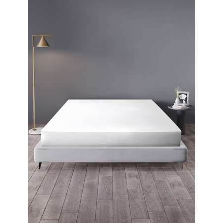 Простыня Mrs.Stretch Mr.Jersy Белый 160 x 200 см на резинке