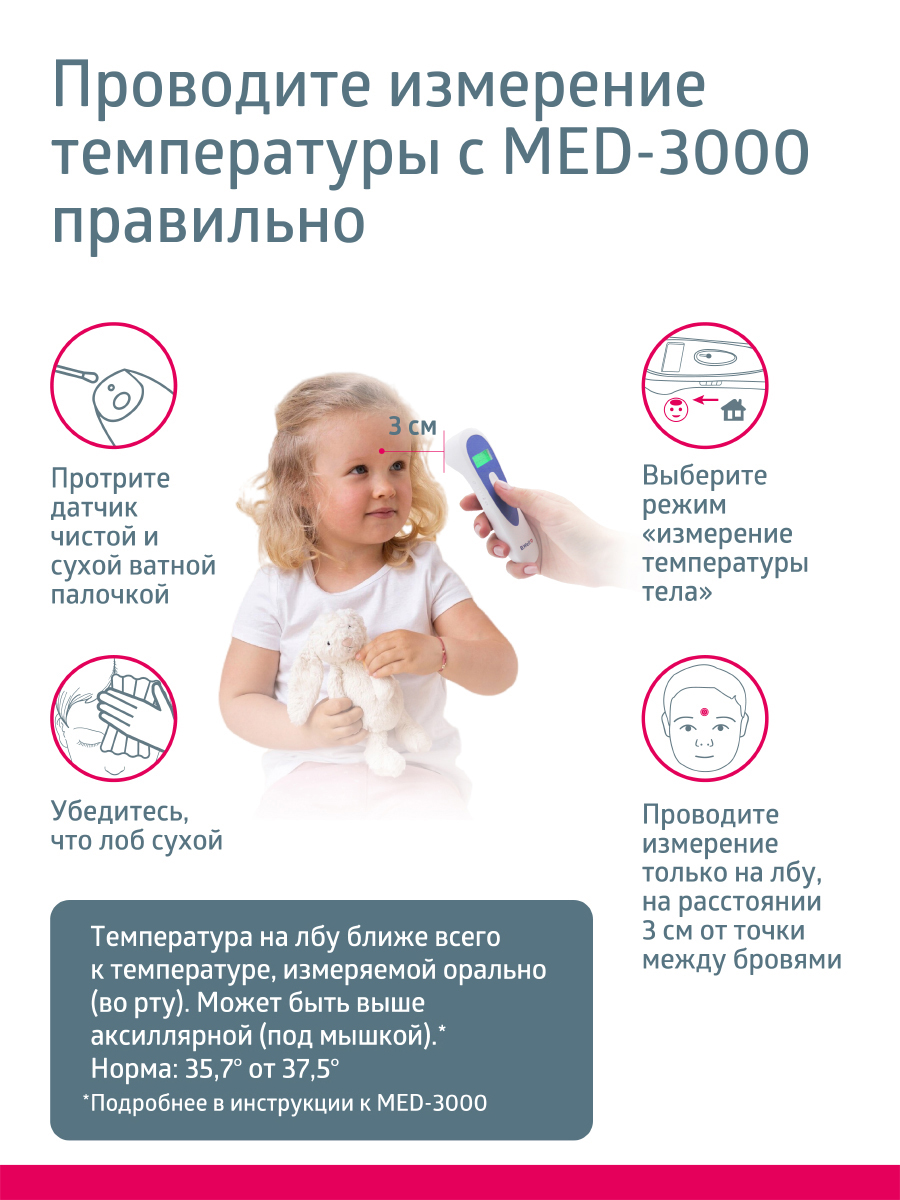 Термометр инфракрасный B.Well - фото 4