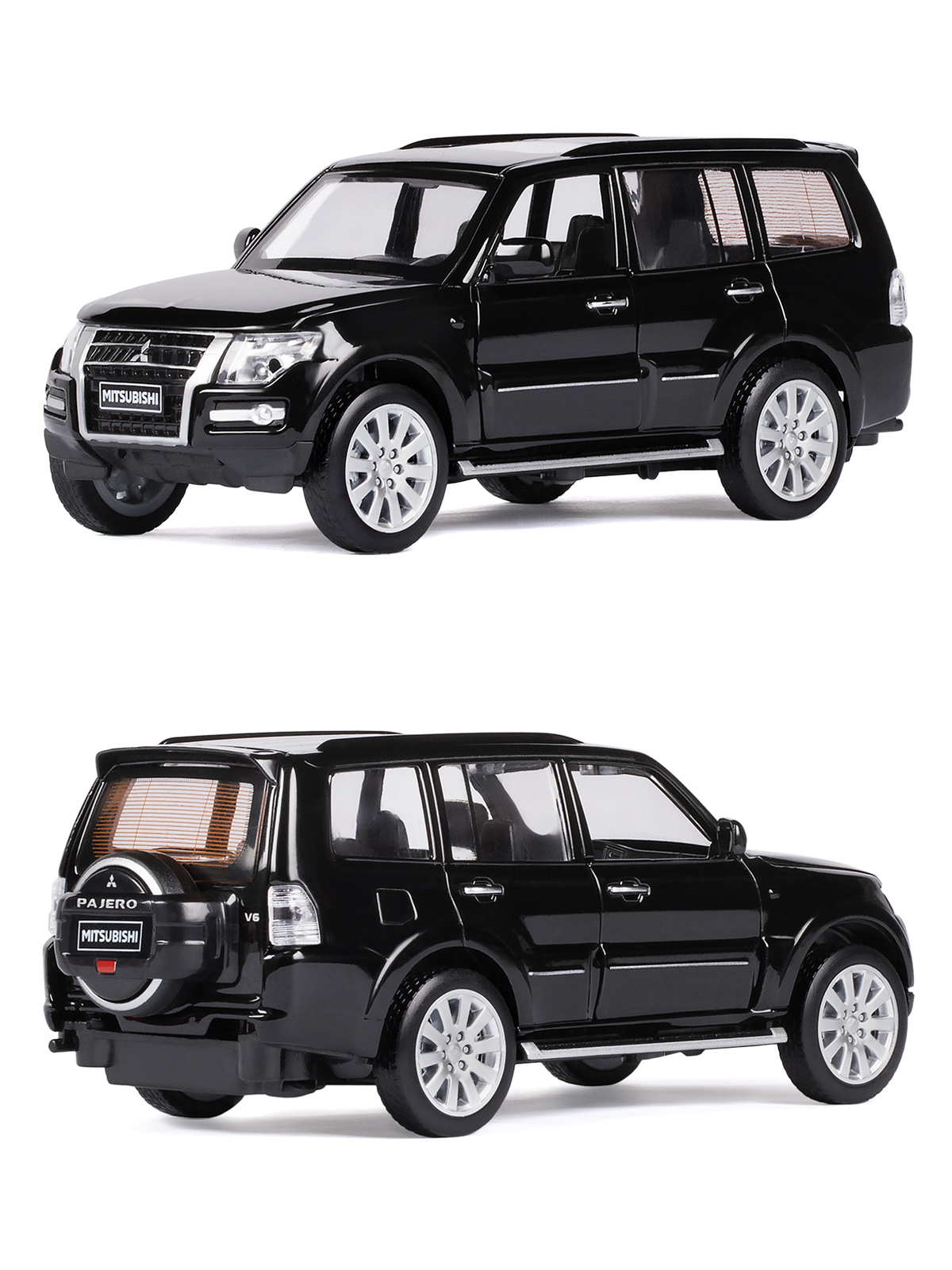 Внедорожник АВТОпанорама Mitsubishi Pajero 4WD Turbo 1:33 JB1251431 - фото 7