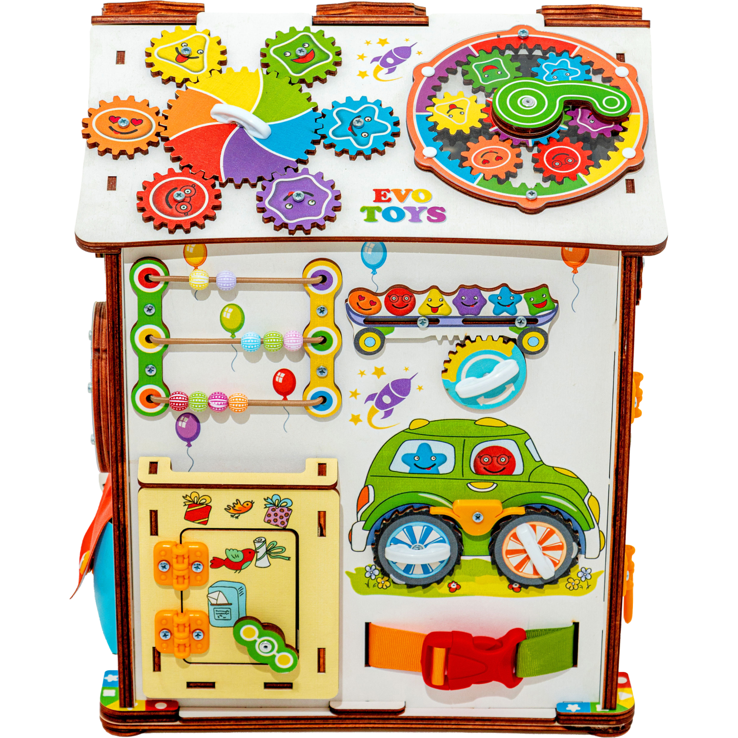 Игрушка Evotoys бизиборд Смайлики - фото 22