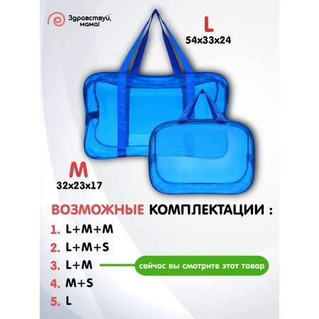 Сумка в роддом Здравствуй мама! Premium Quality 2 шт