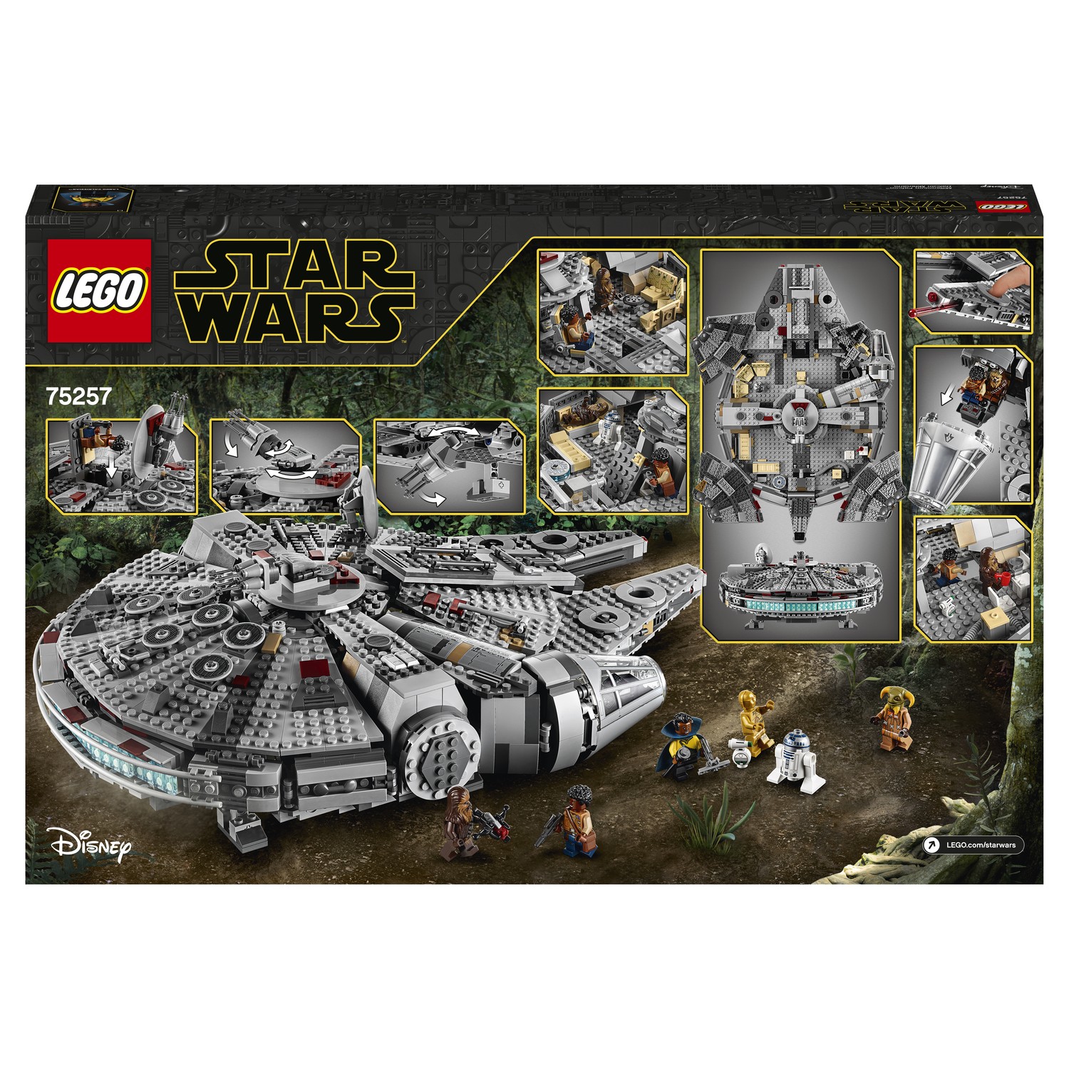 Конструктор LEGO Star Wars Episode IX Сокол Тысячелетия 1353 дет. - фото 3