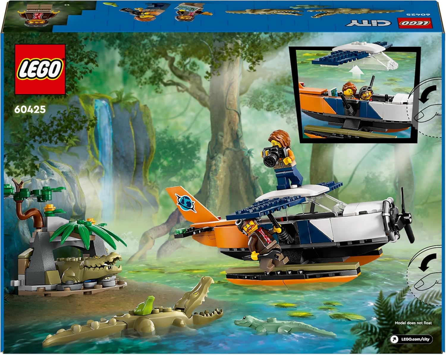 Конструктор LEGO City Jungle Explorer Water Plane 177 дет. - фото 9