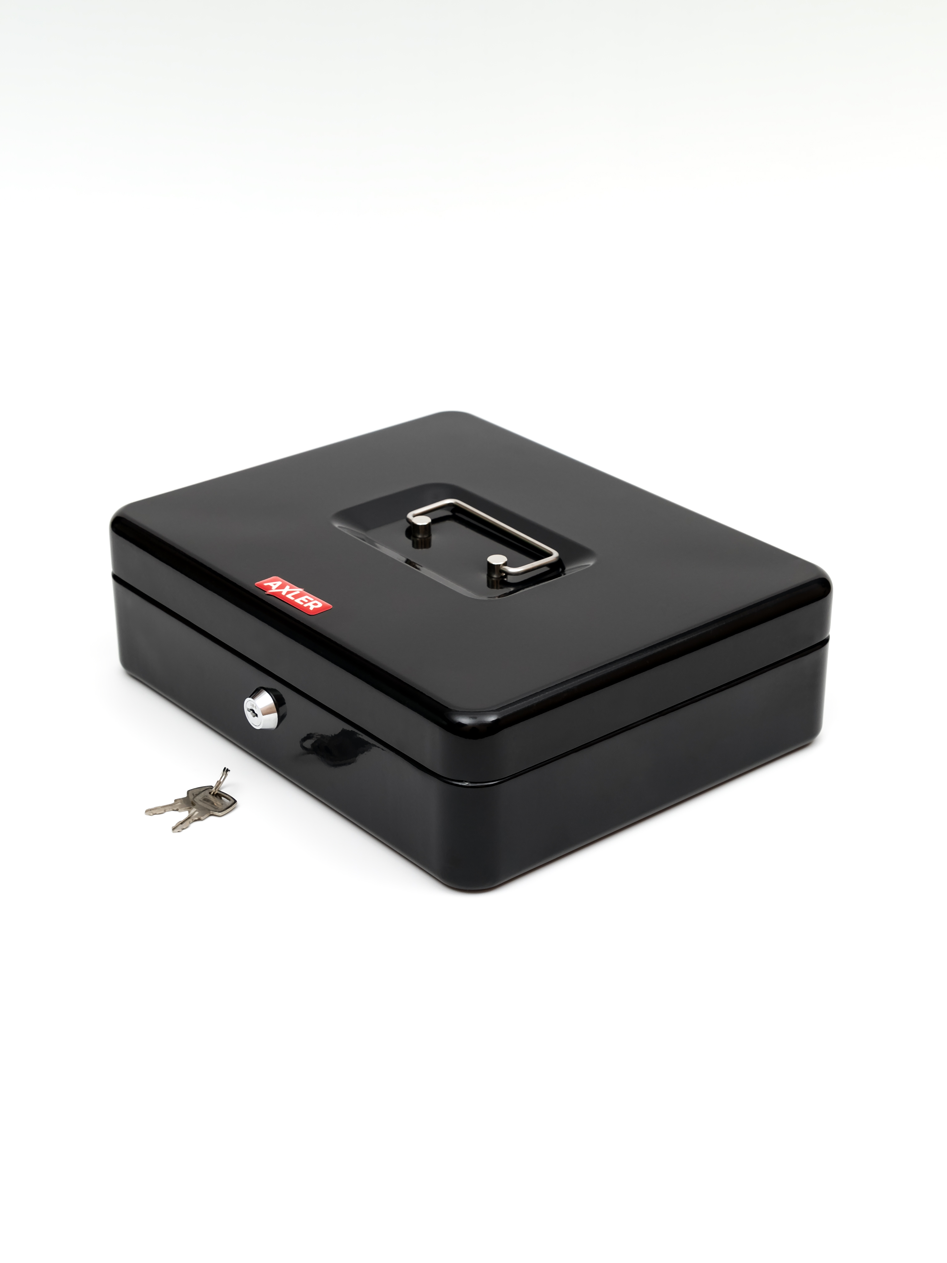 Денежный ящик AXLER металлический кэшбокс коробка с замком и ключом для хранения - фото 10