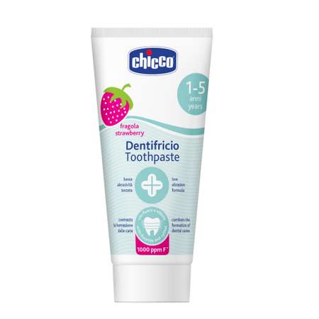Зубная паста Chicco с фтором Клубника