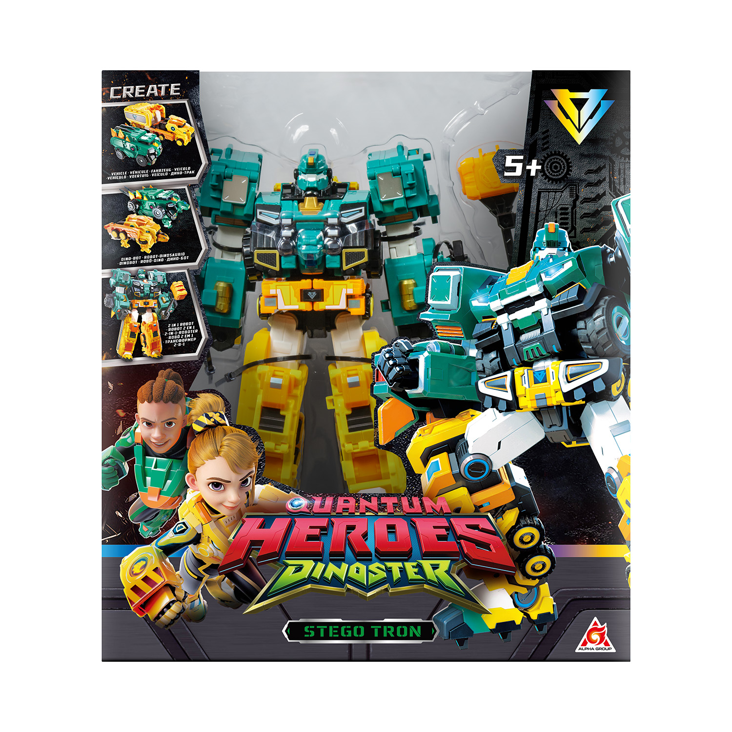 Игровой набор Dinoster 4-в-1 Стего Трон 3 реж. - фото 6
