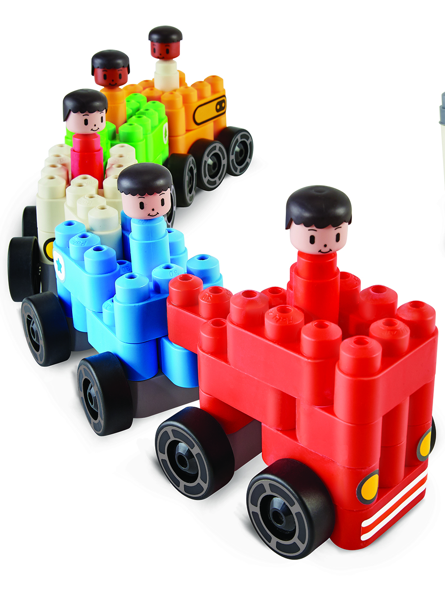 Конструктор Hape Городской транспорт 130 дет. - фото 6