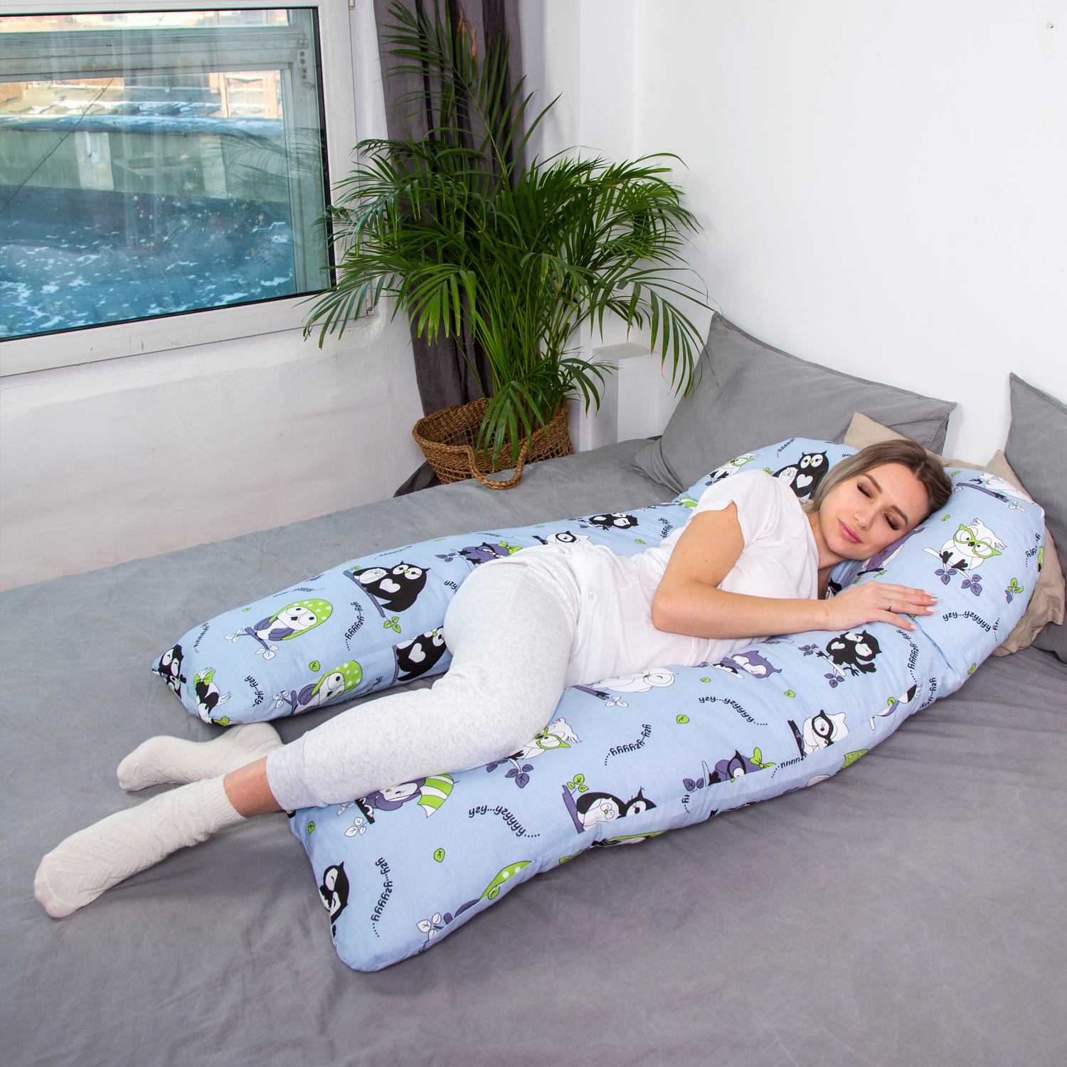 Подушка для беременных Amarobaby Пинки U-образная ABDM-40U-F - фото 9